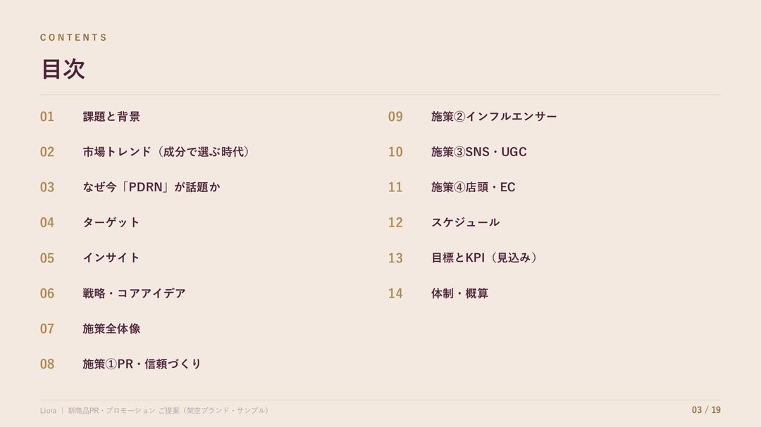 サンプル企画書 3ページ目